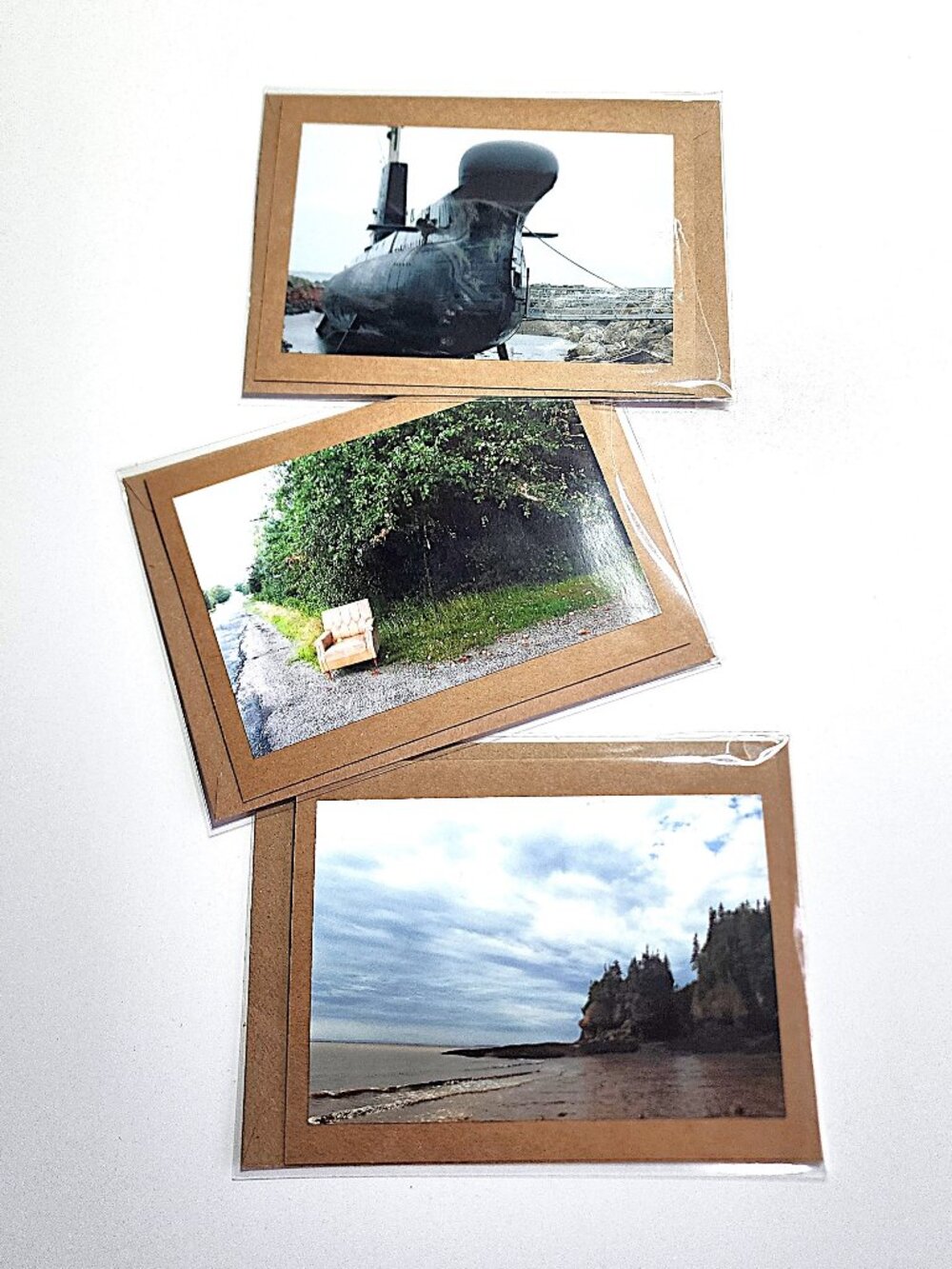 Photo greeting card trio